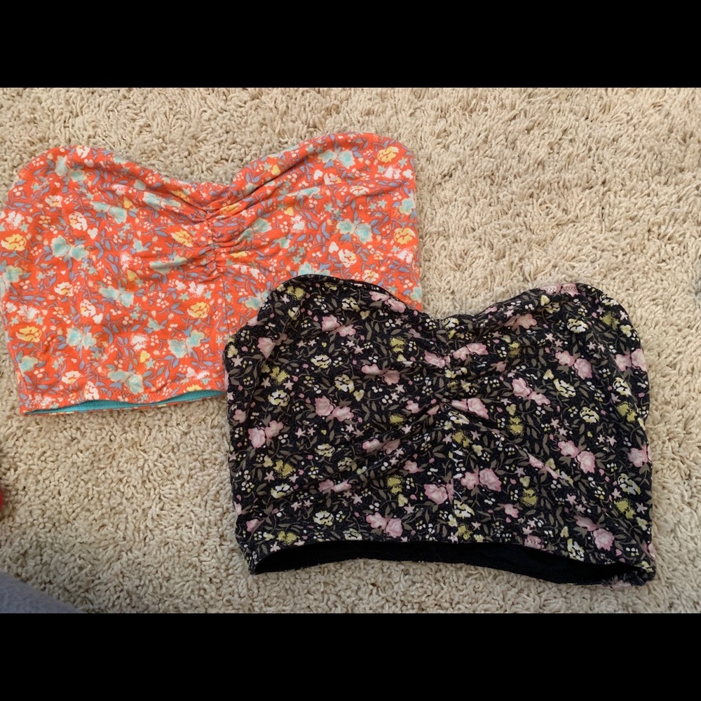 Intimately Free People Floral Bandeau Bra Tops - Picture 2 of 4